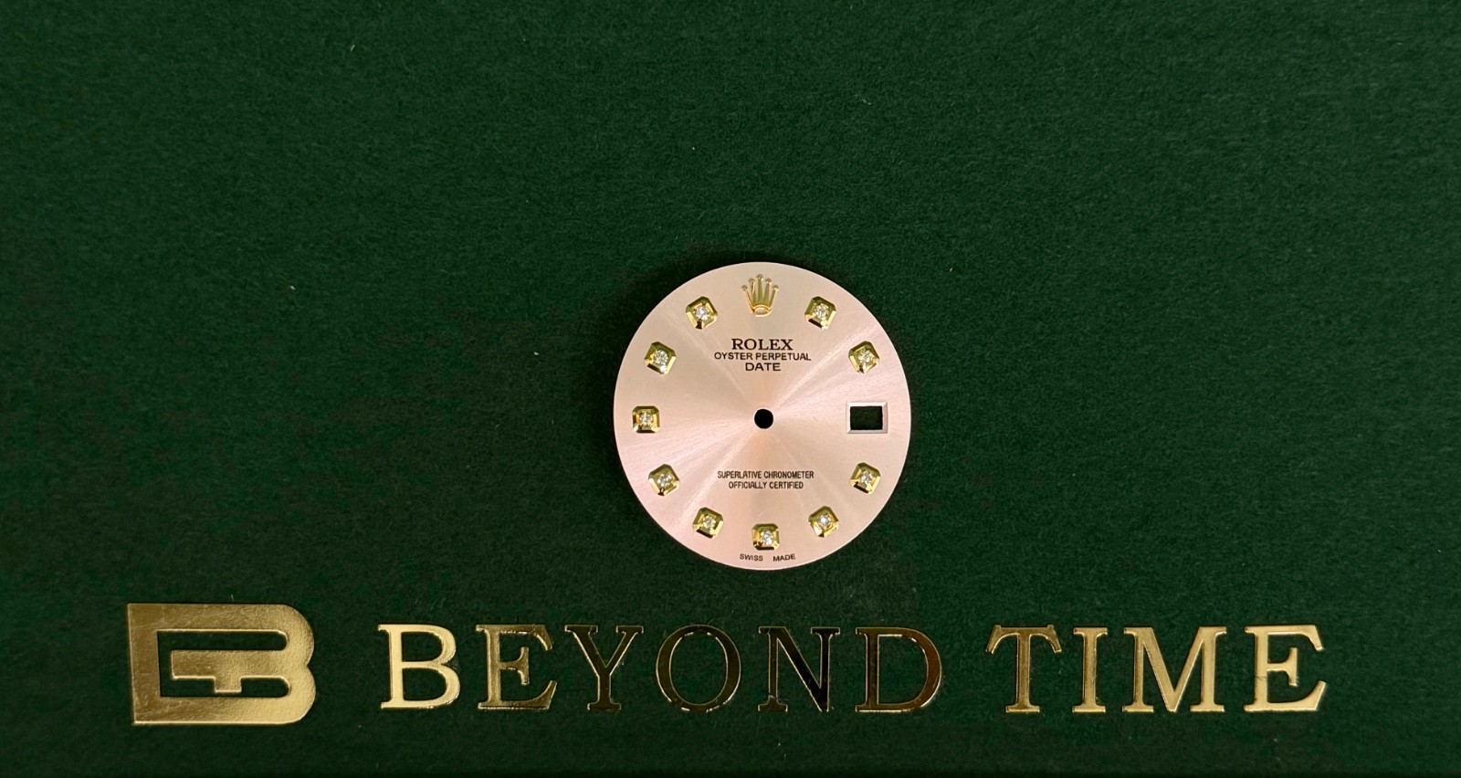 36mm Custom Natural Diamond Marker Dial for Datejust Models