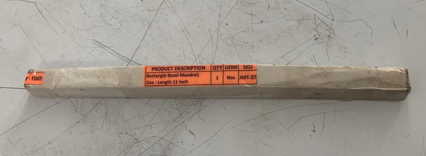 STEEL BEZEL RING SIZING MANDREL RECTANGLE JEWELRY FORMING TOOL SHAPING 11 inch