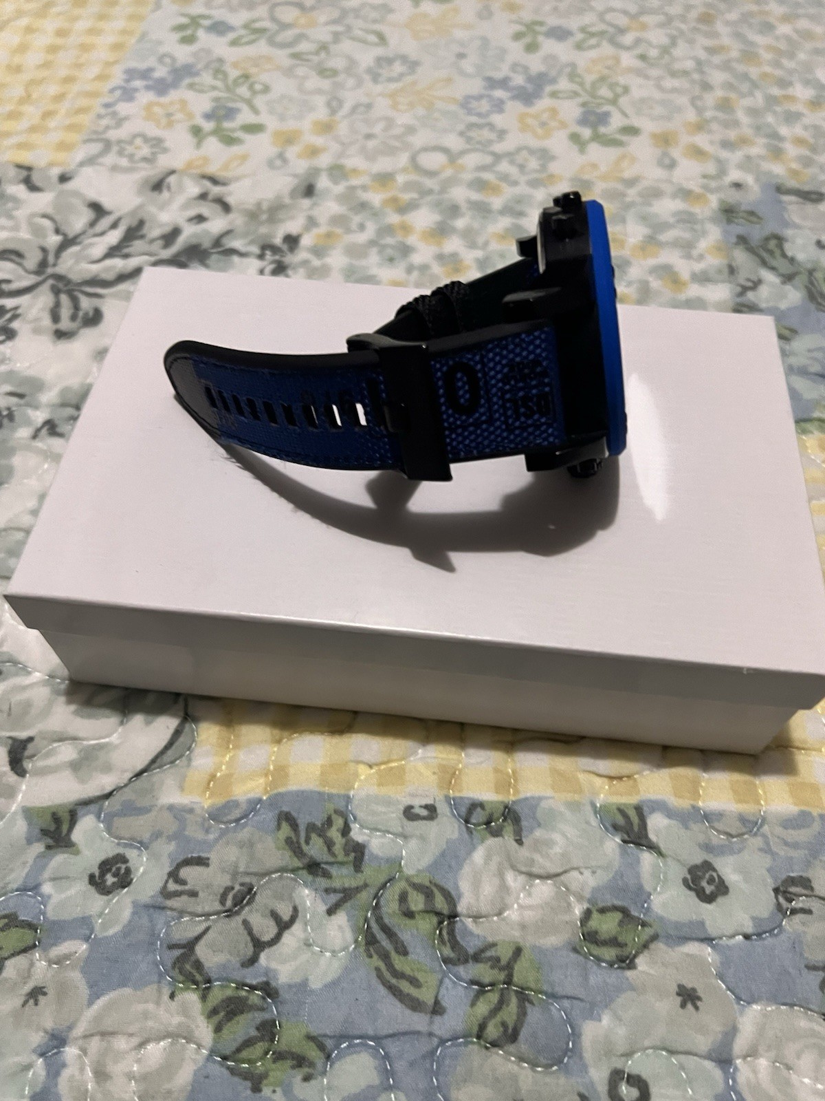 Diesel 4 Time Men’s Quartz Chronograph 57mm Blue/Black Silicone Strap