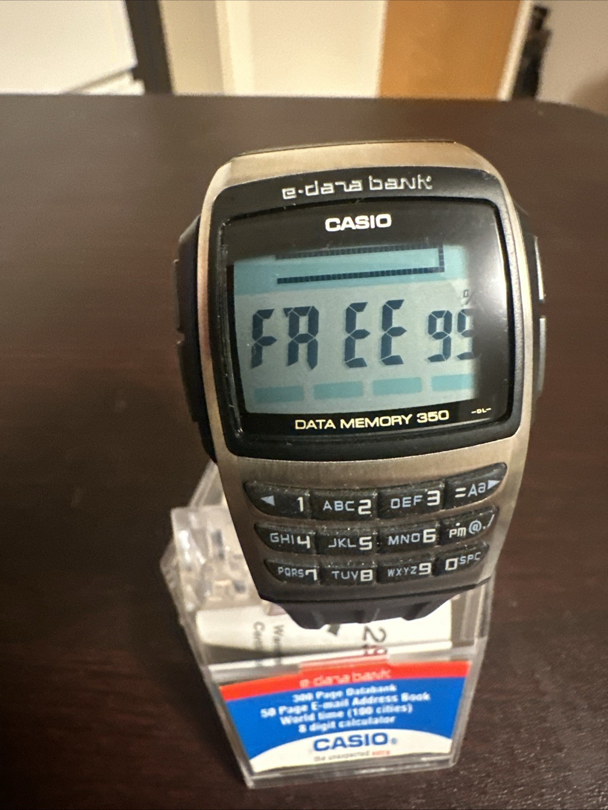 Casio EDB-610 DataBank Module No. 2550 Wrist Watch for Men Never Worn New Batt.