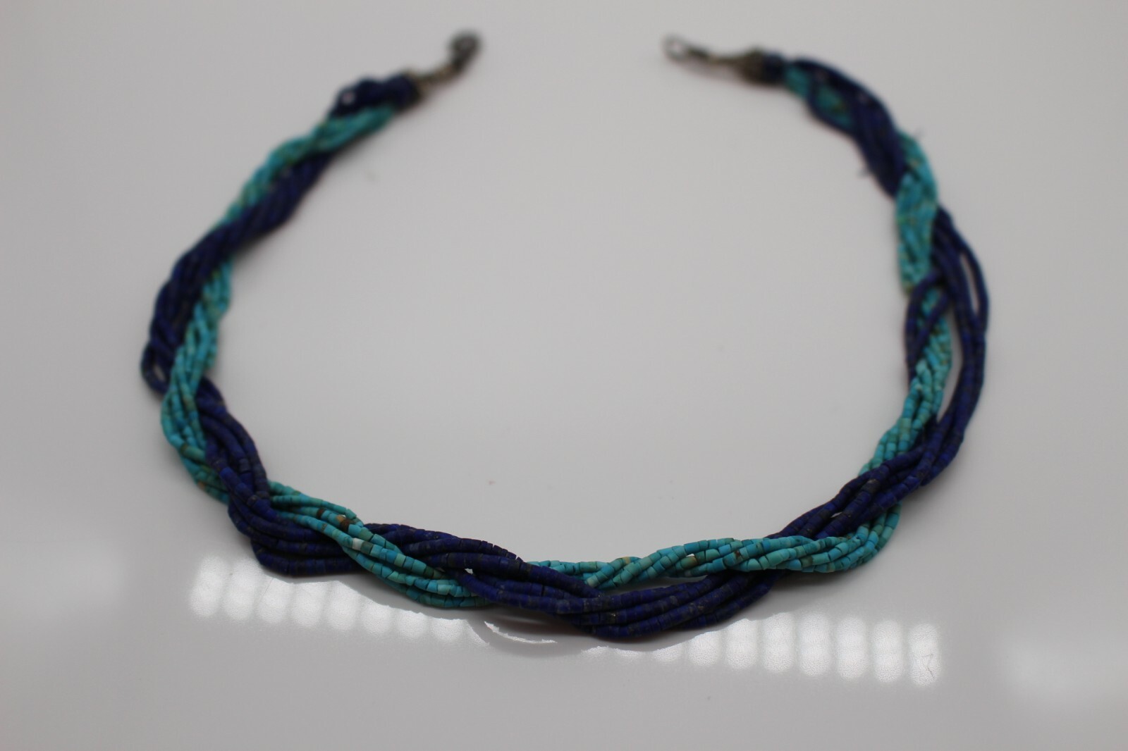 Lapis Türkis Jade Heishi Mix Kette 1-5-10 Strang Handarbeit Naturstein Heilstein