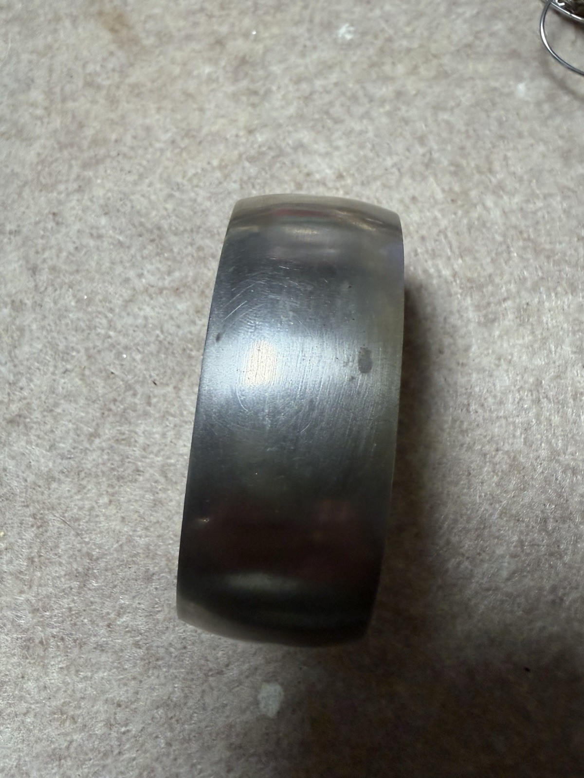 Reid & Barton Silver Tone Metal Cuff Bracelet Signed MPN P276 No Stone