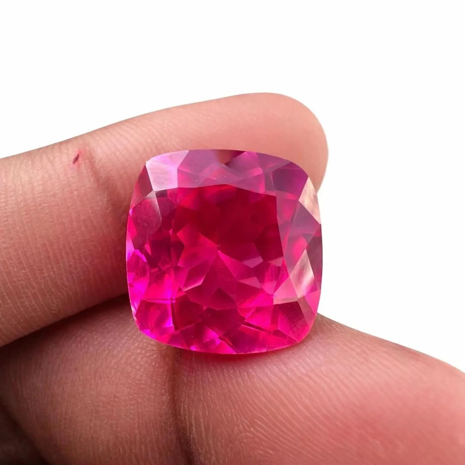 AAA 10.23 Ct Natural Cushion Cut Pink Sapphire Loose Gemstone Certified