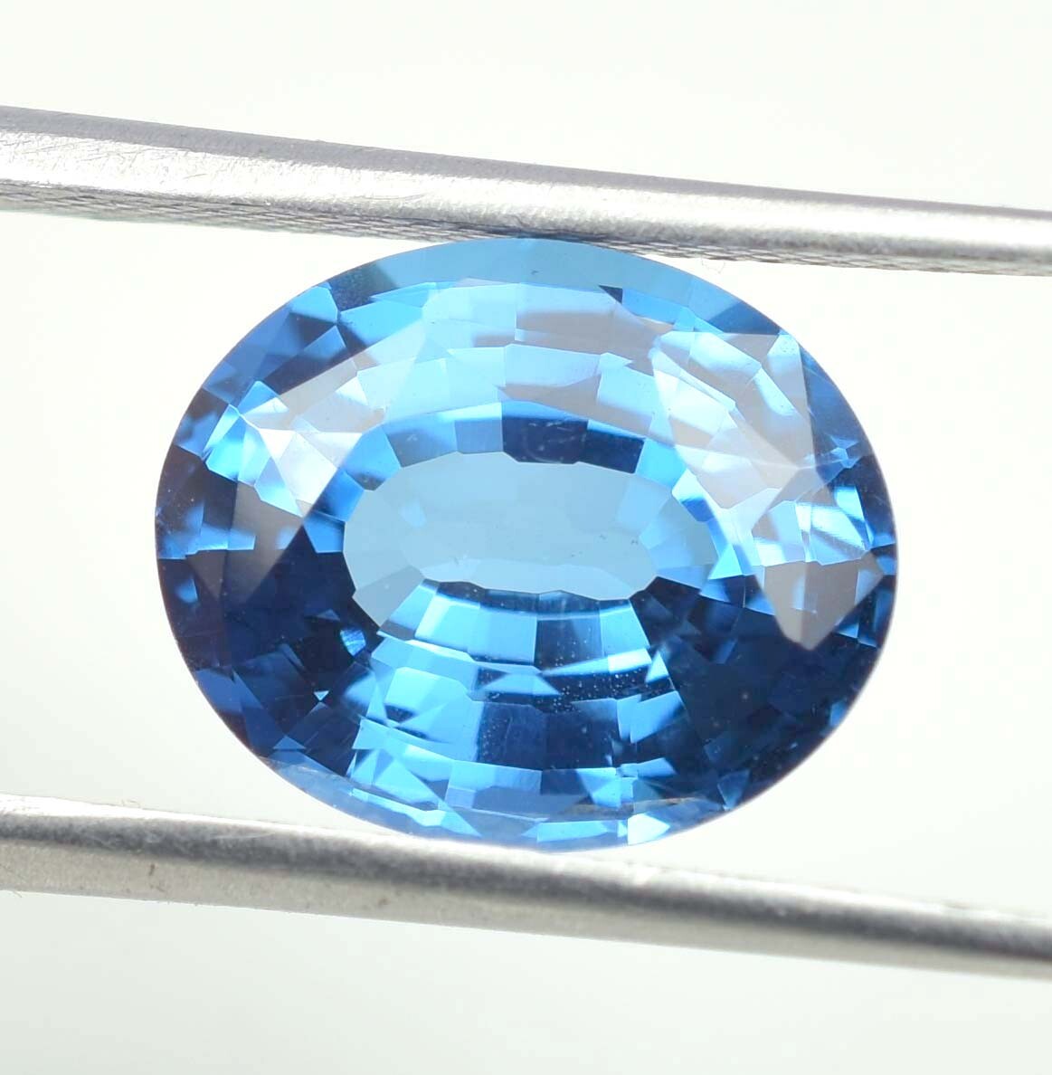 AAA 5.90 Ct Natural Flawless Transparent Blue Tourmaline Oval Cut Loose Gemstone