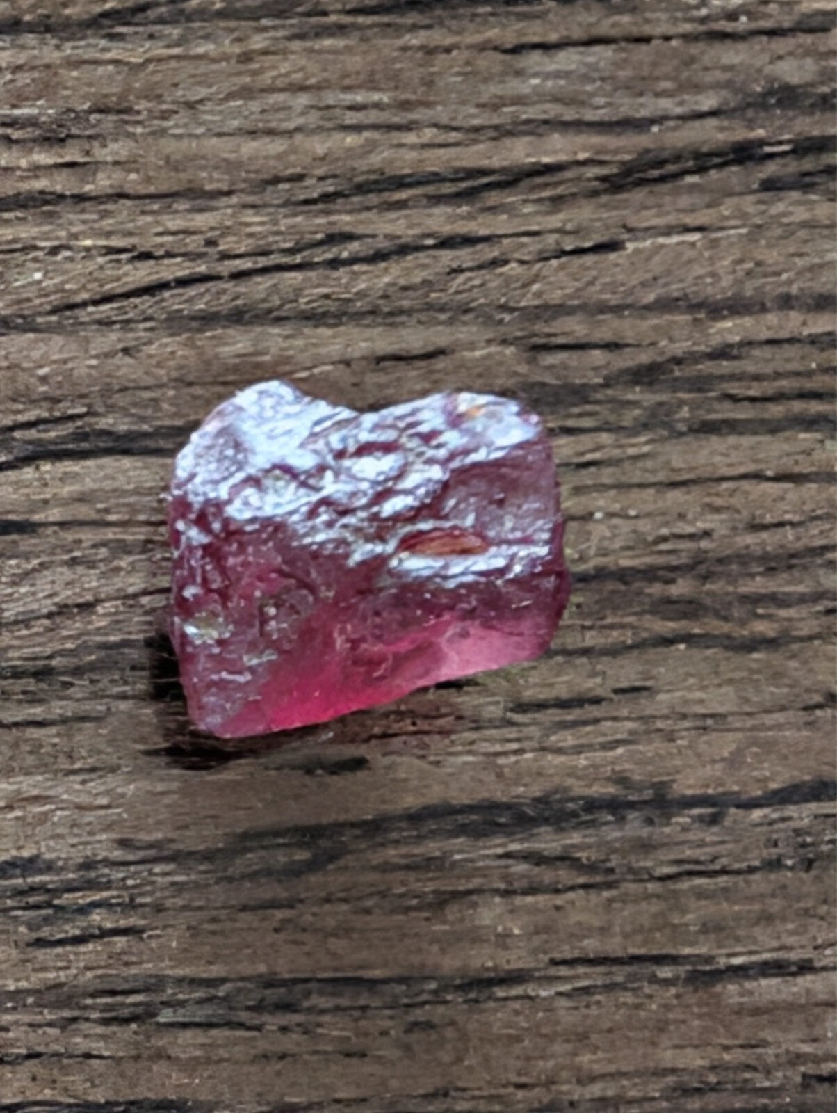 USA seller 6.47 ct IF flawless Raspberry garnet facet rough gemstone