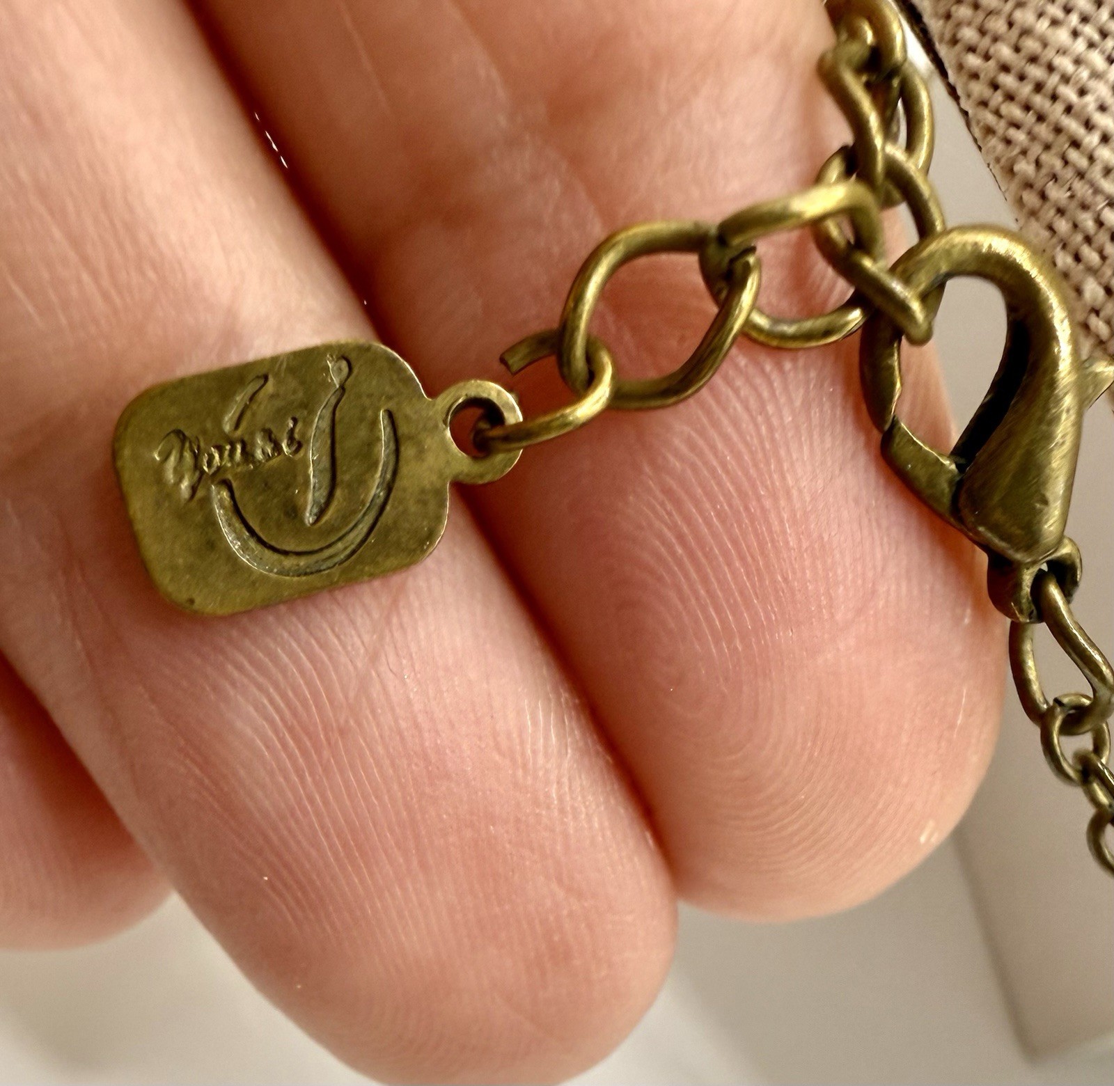 You & I Neo-Victorian Enamel Picture Necklace 18”