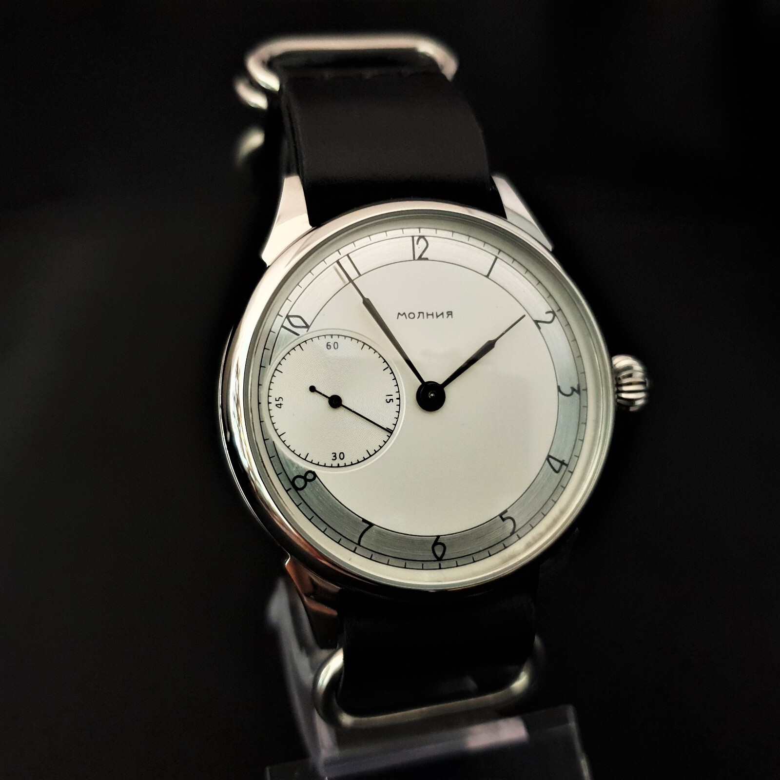 Watch Marriage 3602 Silver dial Dress WristWatch Mechanical Vintage Style USSR