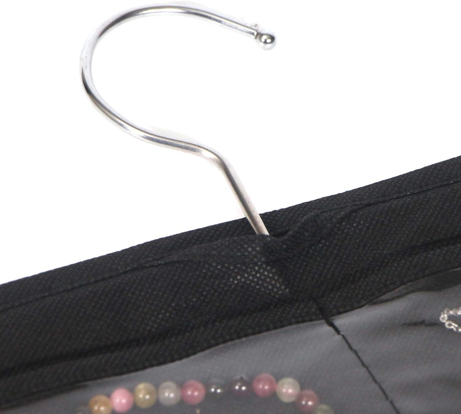 80 Pockets Hanging Jewelry Organizer for Women, Storage Bag for Earrings Necklac