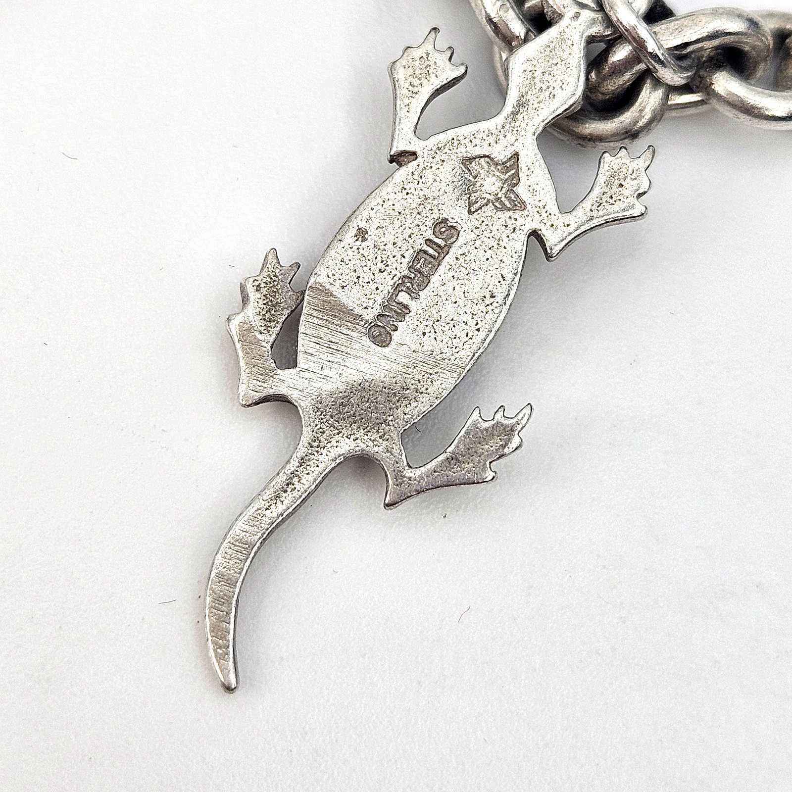 Vintage Sterling Silver 10 Charm Bracelet Nautical Animal Theme 35.4g