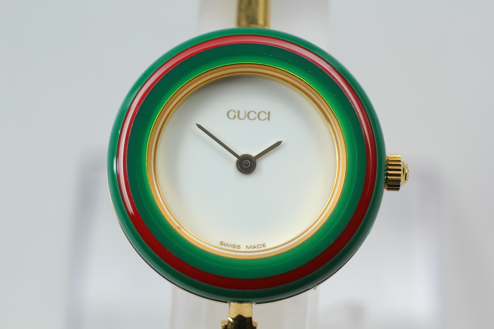 [Near MINT w/ BOX ] Gucci Change Bezel 11/12.2 Women Watch Gold 12 Colors JAPAN
