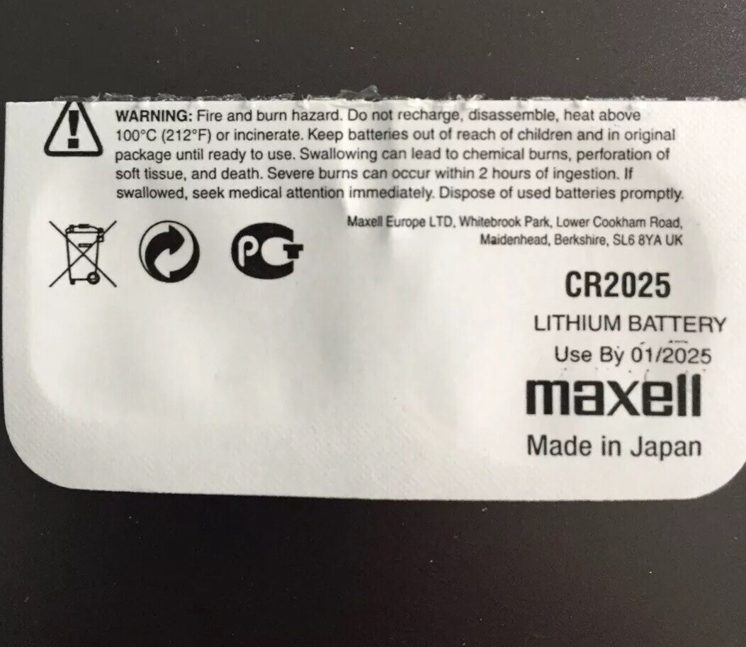 Maxell Watch Battery CR2025 Casio Fossil Michael Kors Armani Boss Smart Hybrid