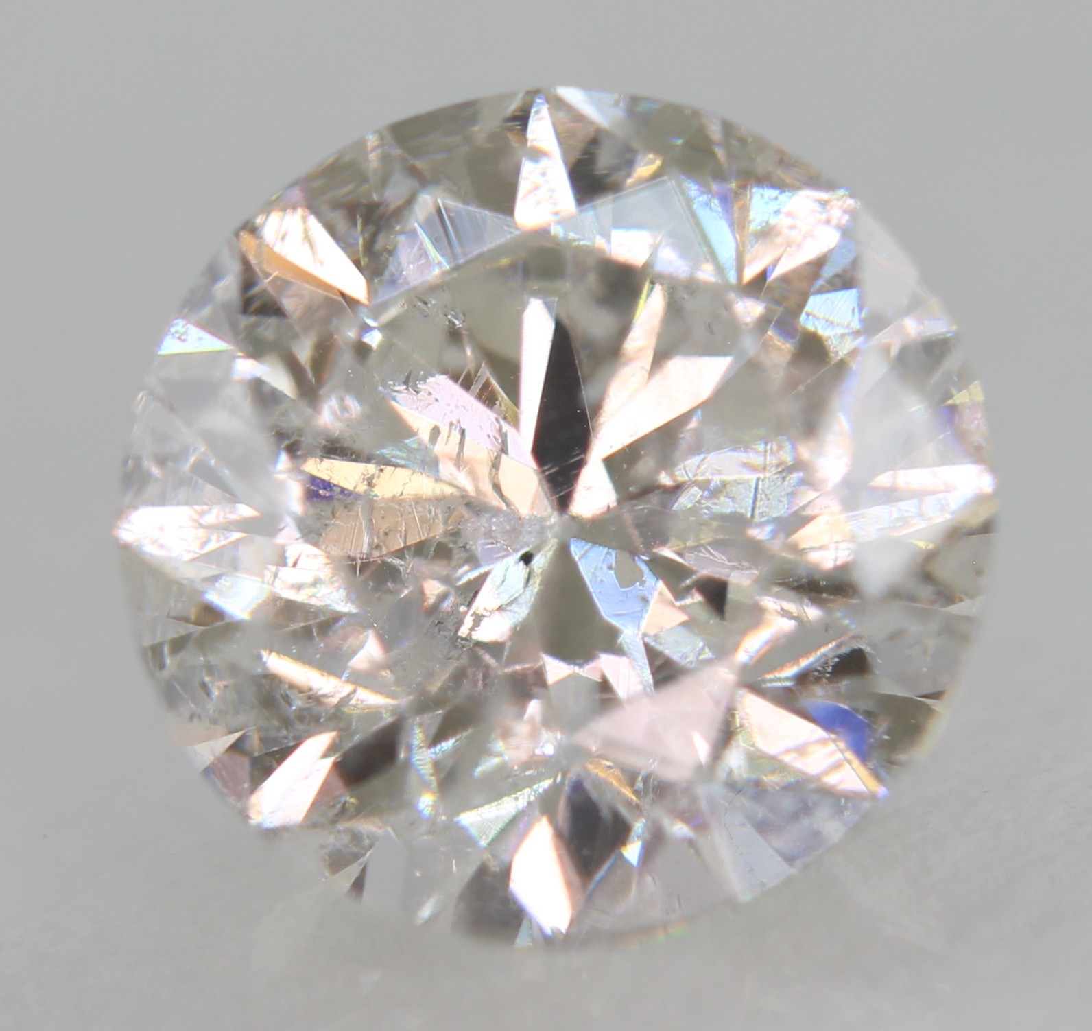 Certified 1.03 Carat F SI1 Round Brilliant Natural Enhanced MINED Diamond 6.34mm