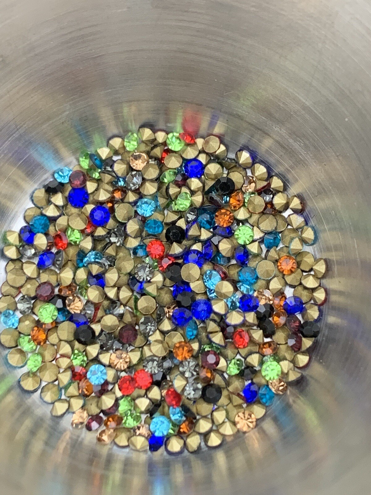 Loose Point Back Rhinestones Lot SS7 2.5 Gms 400 Pcs Mixed Colors Jewelry Repair