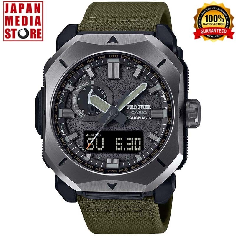 CASIO PRO TREK PRW-6900YB-3JF CORDURA Band Radio Solar Analog Digital Men Watch