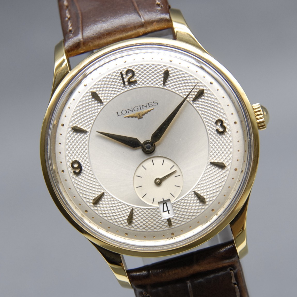 CLA’d [N MINT] LONGINES La Grand Classique L4.685.2 36mm Gold Small AT Men Watch