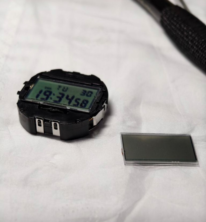 F-91W High Contrast Display STN Screen Mod For Casio F-91 A158 A159 A168 F-105