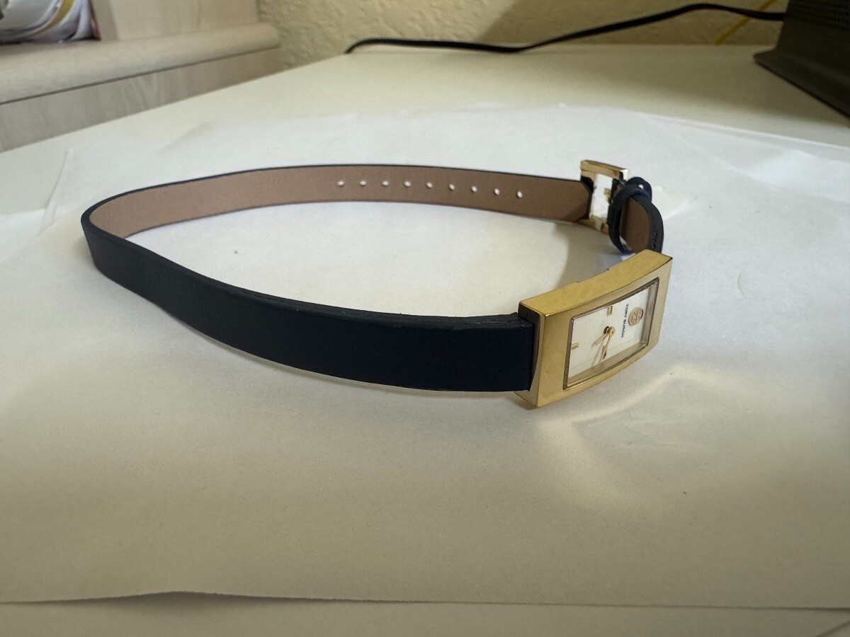 Tory Burch Buddy Signature Double Wrap Leather Watch TRB-2008