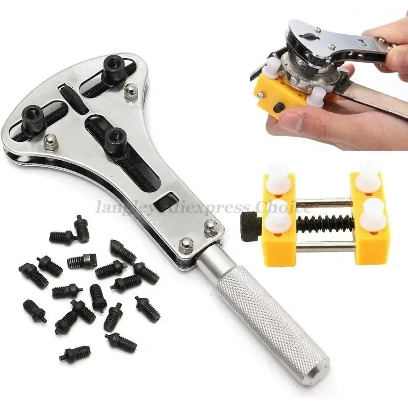 Watch Band Back Case Opener Fixer Repair Tool Kit Battery Screw Cover Remover
