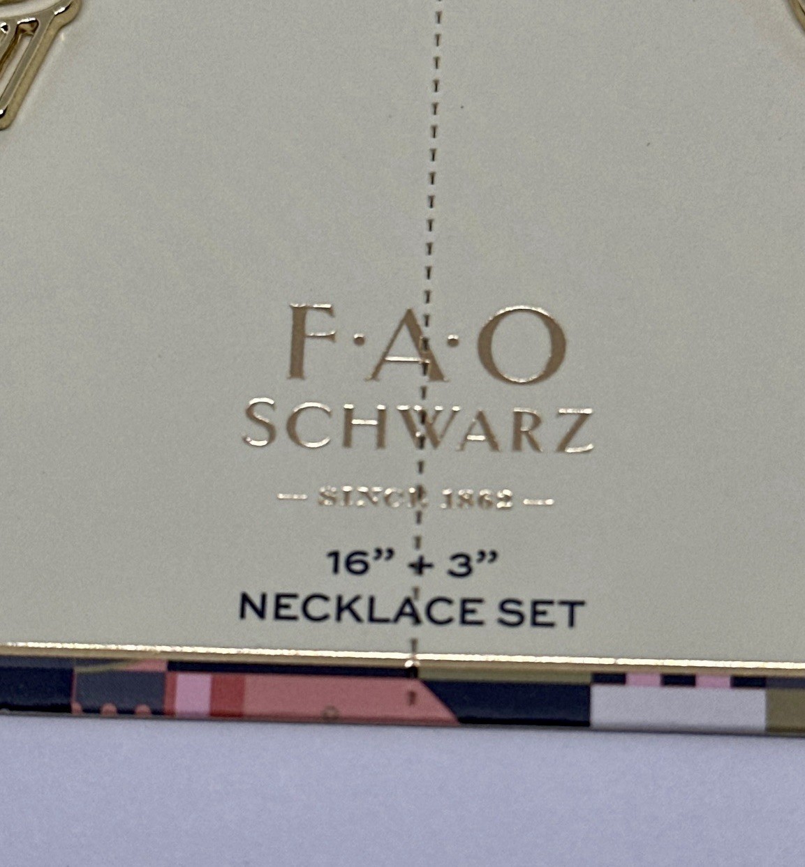 FAO Schwarz Gold Tone Cupcake and Heart Colorful Chain 16″ Necklace Set