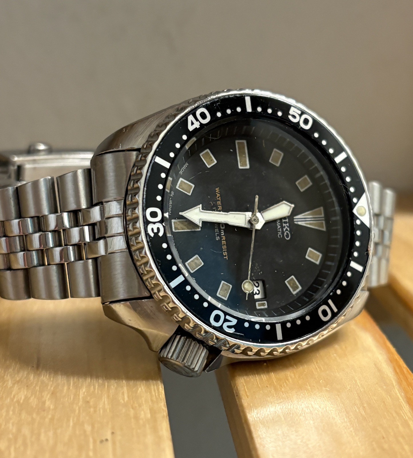 Seiko 7002 7009 Vintage Diver Watch Men 150m Y513 Quartz Conversion 42mm 1998