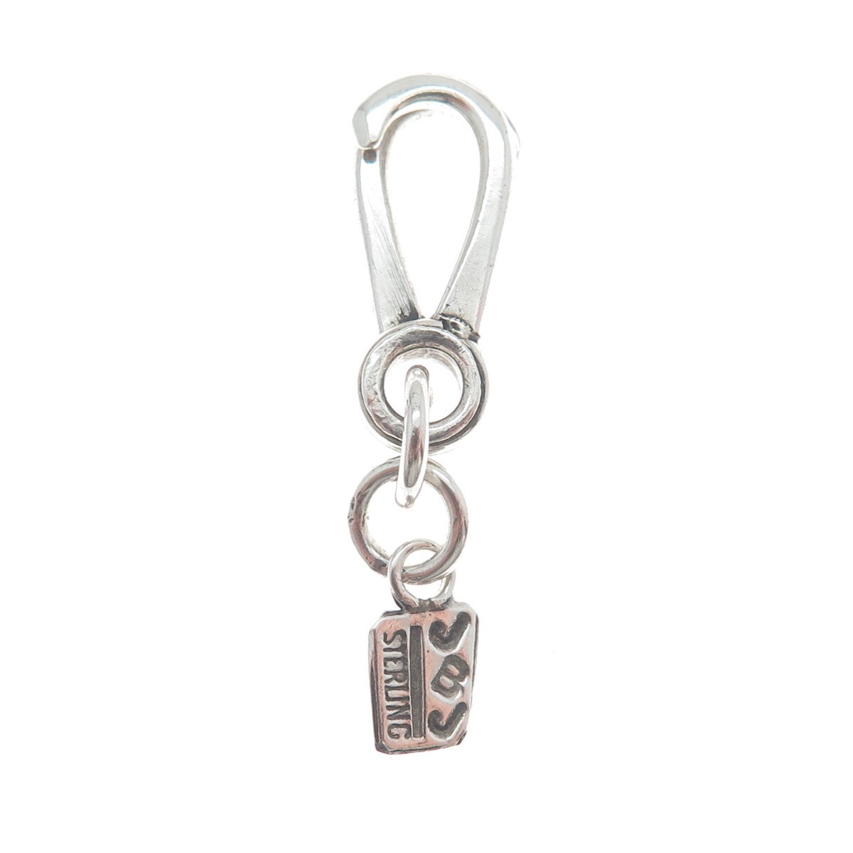 JBJ Jorie Browder Sterling Silver Vintage Bracelet / Necklace Slide Lock Clasp