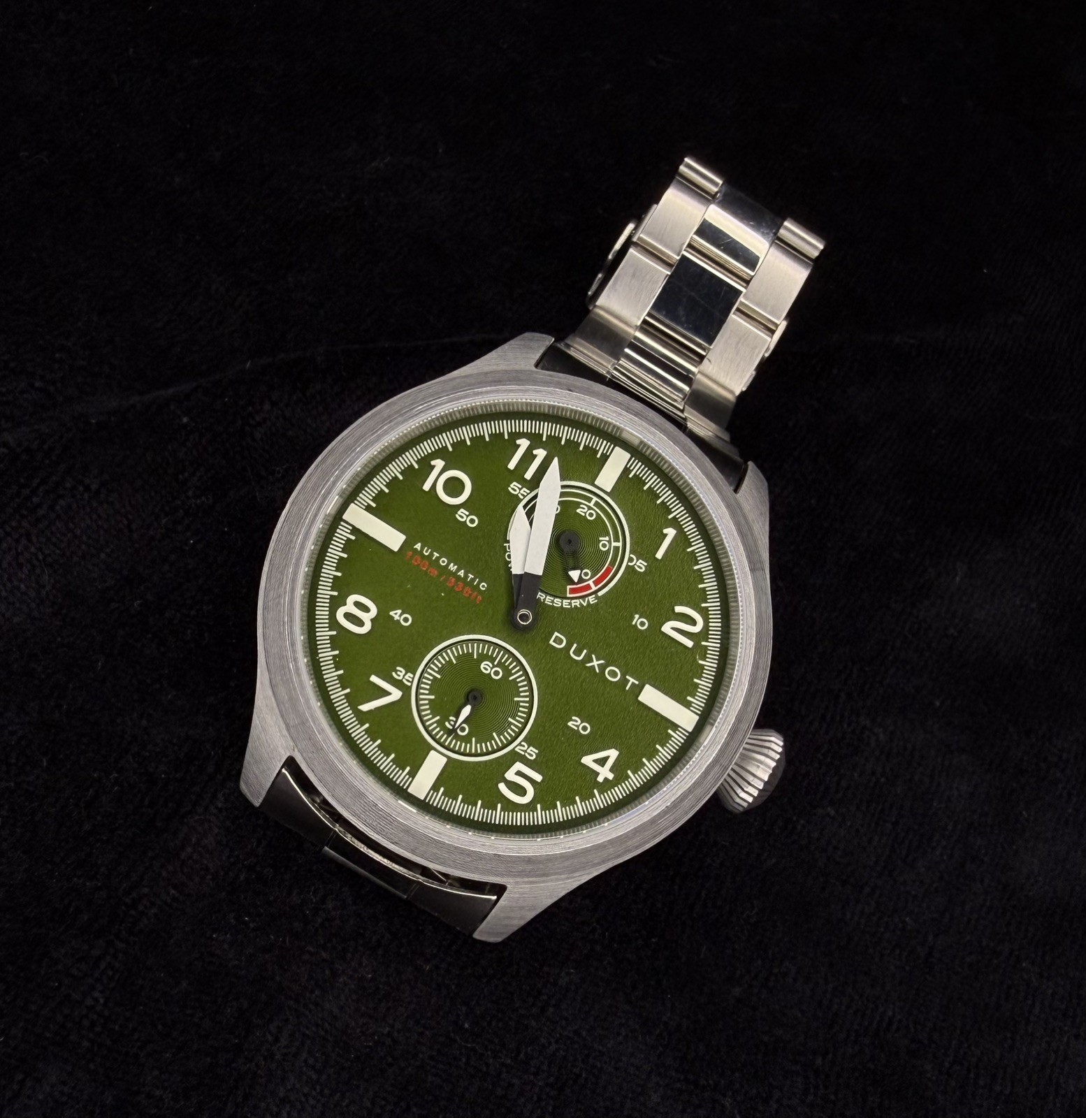 Duxot Men’s DX-2020-44 Altius 46mm Green Dial Leather Automatic Watch