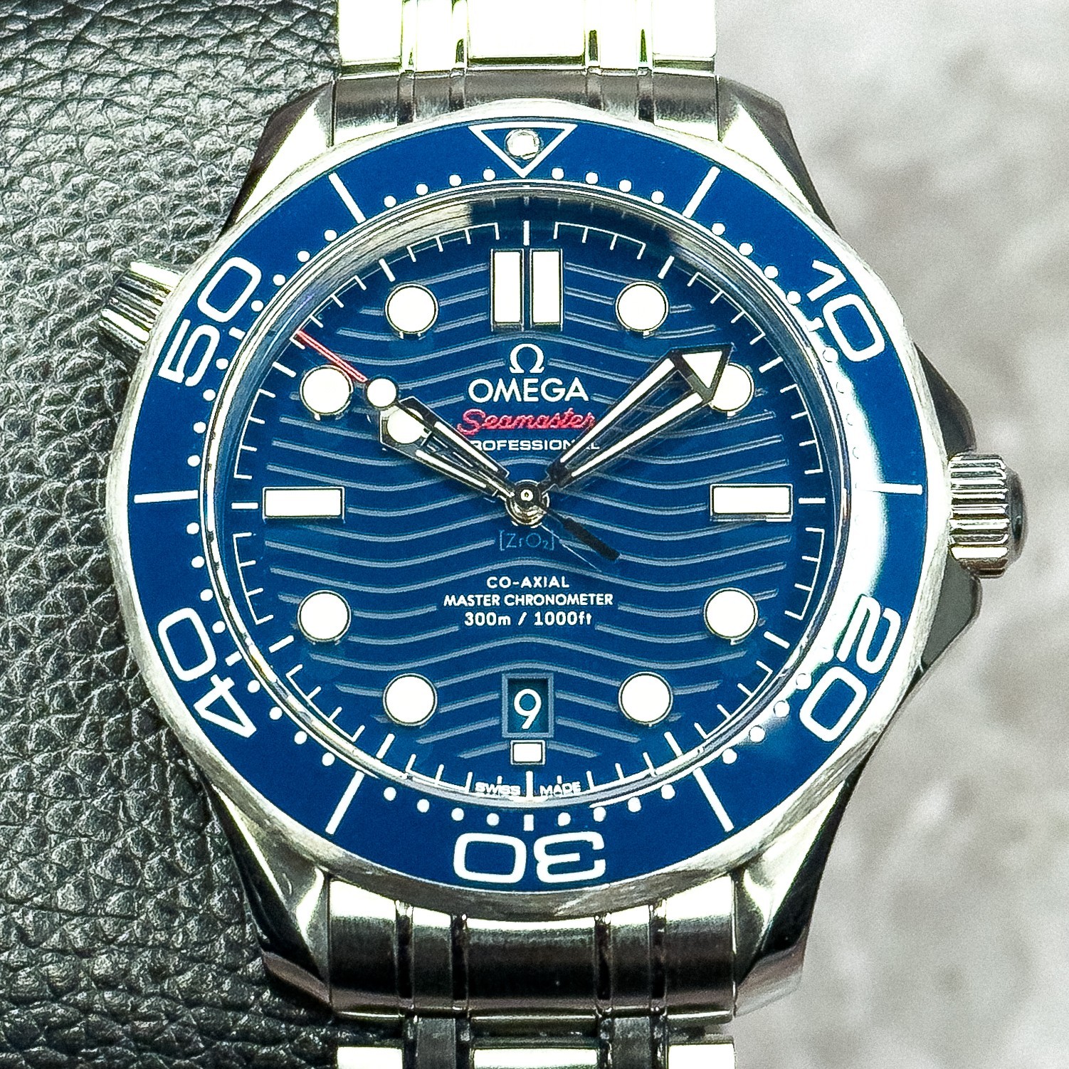 OMEGA Seamaster 300M SMP300m Blue Wave Dial 210.30.42.20.03.001 Box & Papers