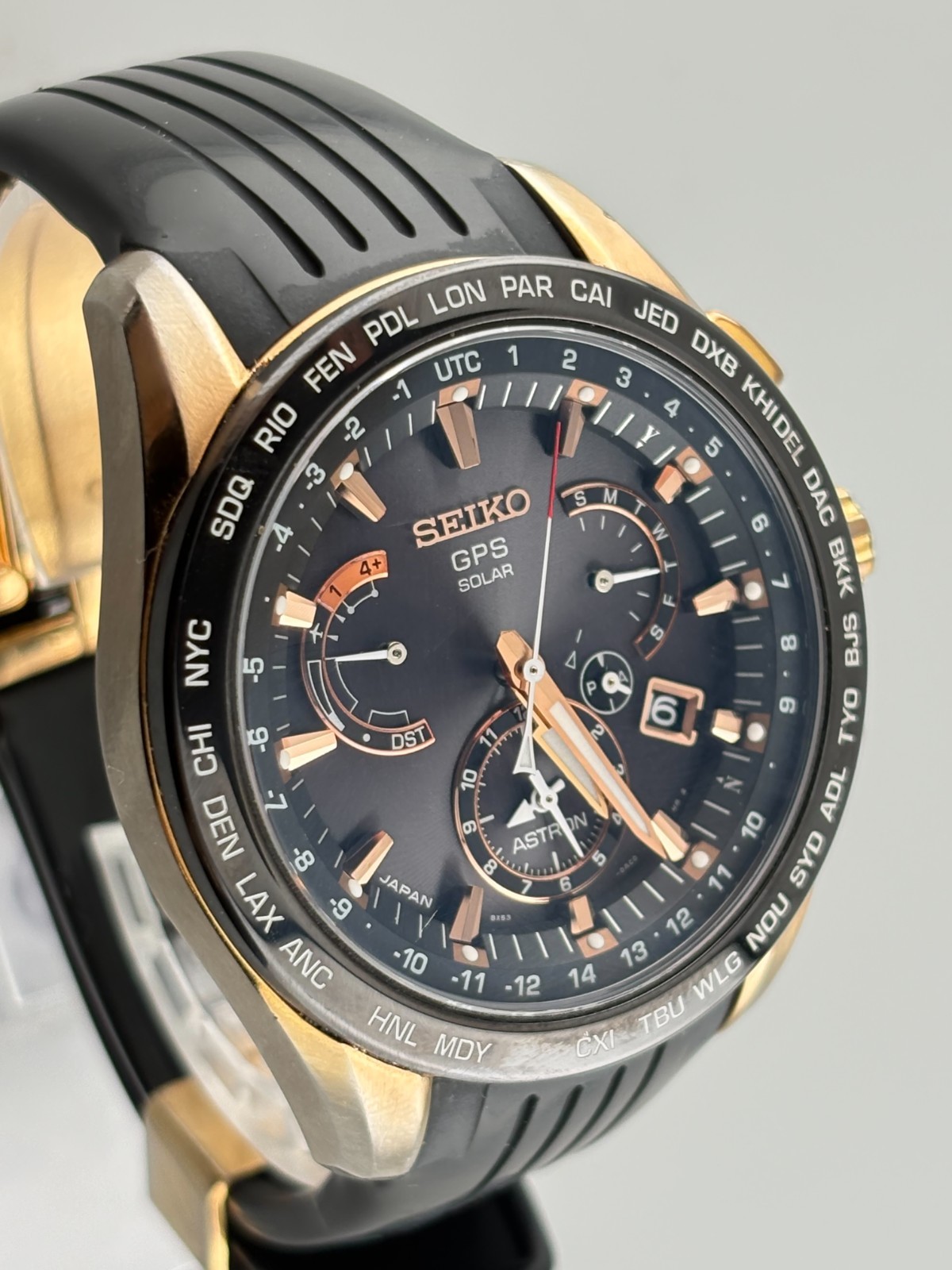 [W/Box & Paper] SEIKO Astron SBXB055 8X53-0AC0 GPS Solar Radio Men’s Watch