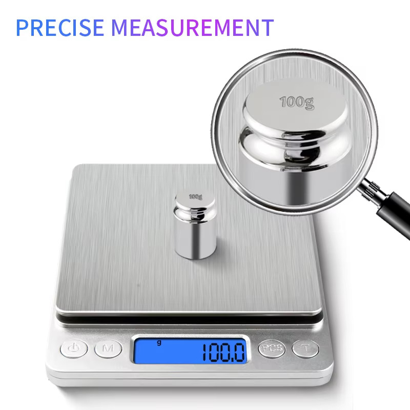 Digital Jewelry Kitchen Scale 500g 0.01g / 3kg 0.1g Electronic Food Scale
