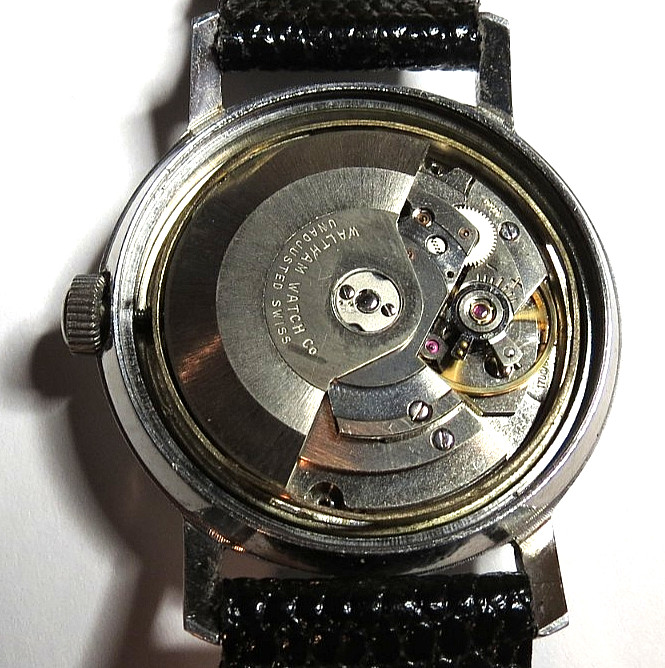 VTG 1960’s SWISS MENS WALTHAM 17’J AUTOMATIC RED POINTER 1700/01 WRISTWATCH RUNS