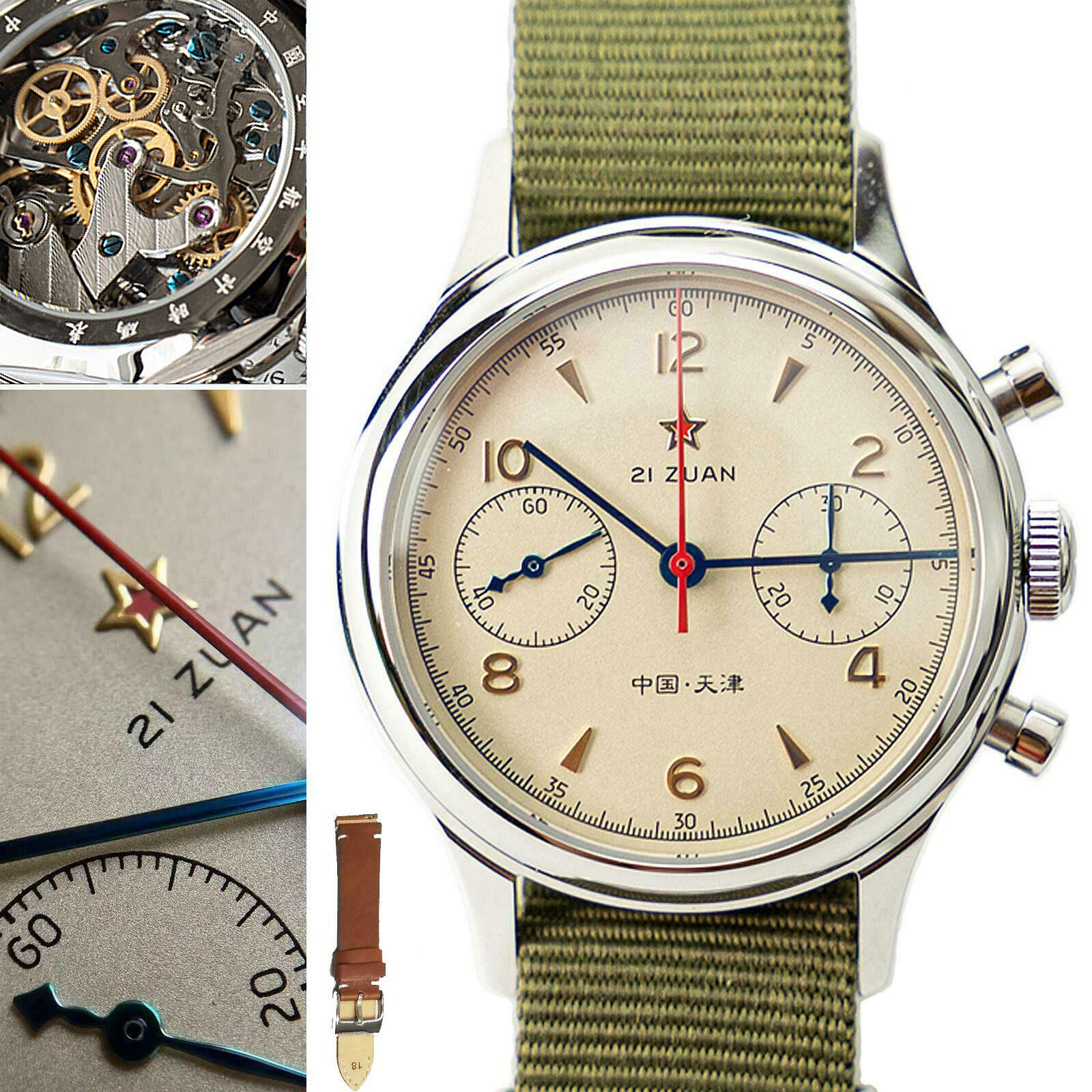 SEAGULL 1963 2024 Exhibition Case Sapphire Glass Chronograph Mechanical Watch