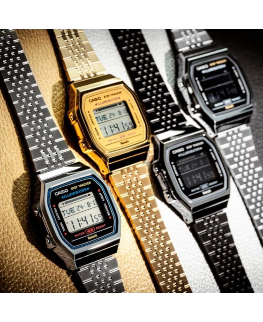 CASIO Men Digital Quartz Casual Watch Classic Dress Silver color Dial Waterproof
