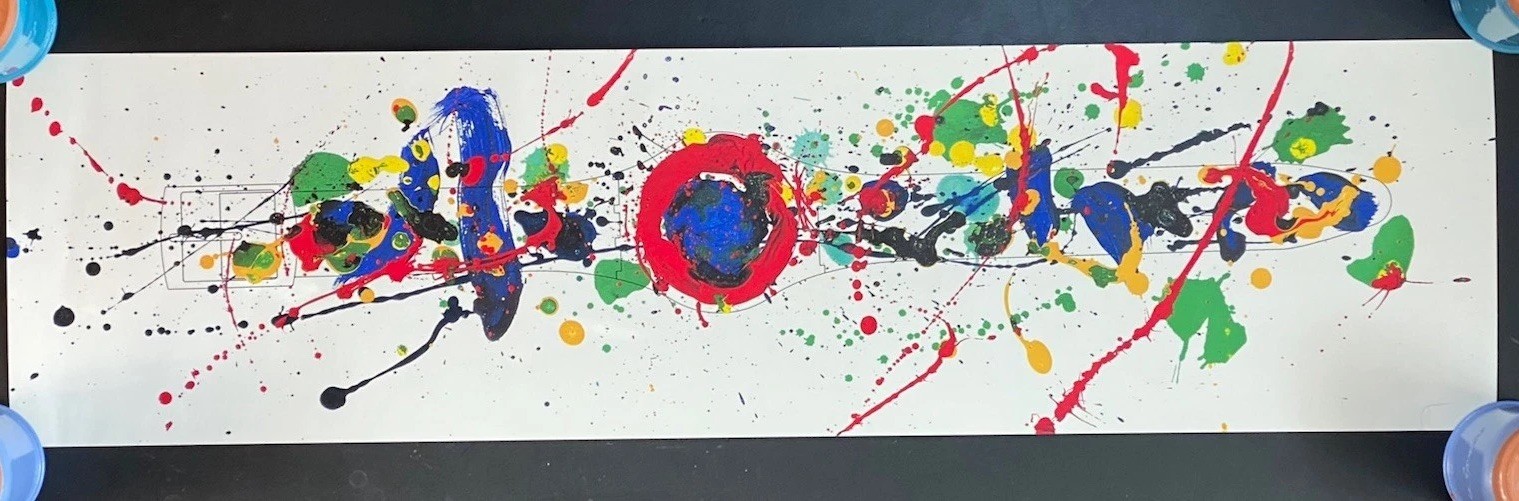 Sam Francis Swatch Watch Signed Lithograph Original Box 30”x8” in 1992