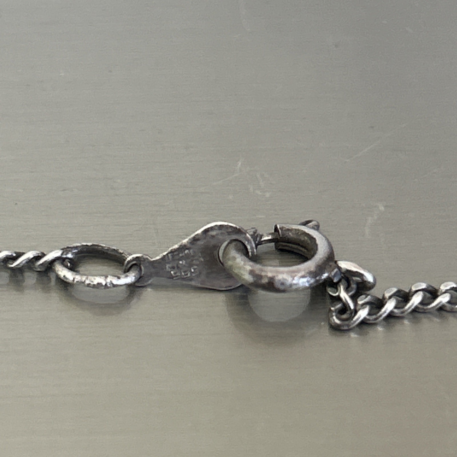 Vintage Hecho En Mexico Sterling Silver Chain Necklace 20 1/2” 3.8G