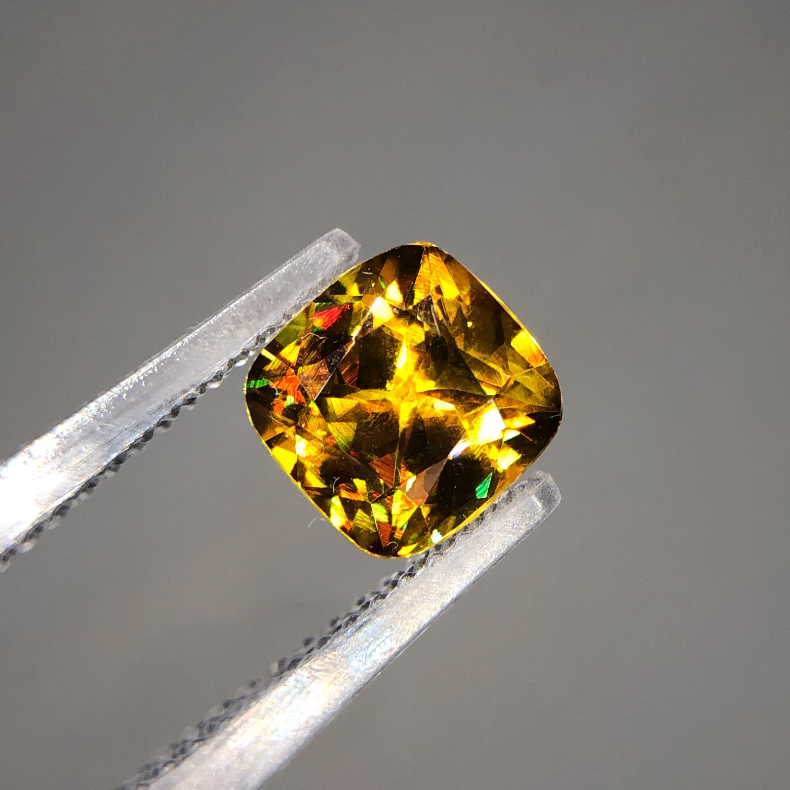 1.45 Ct Natural Full Fire Sphene Titanite | Cushion Cut Gemstone | For Jewelry