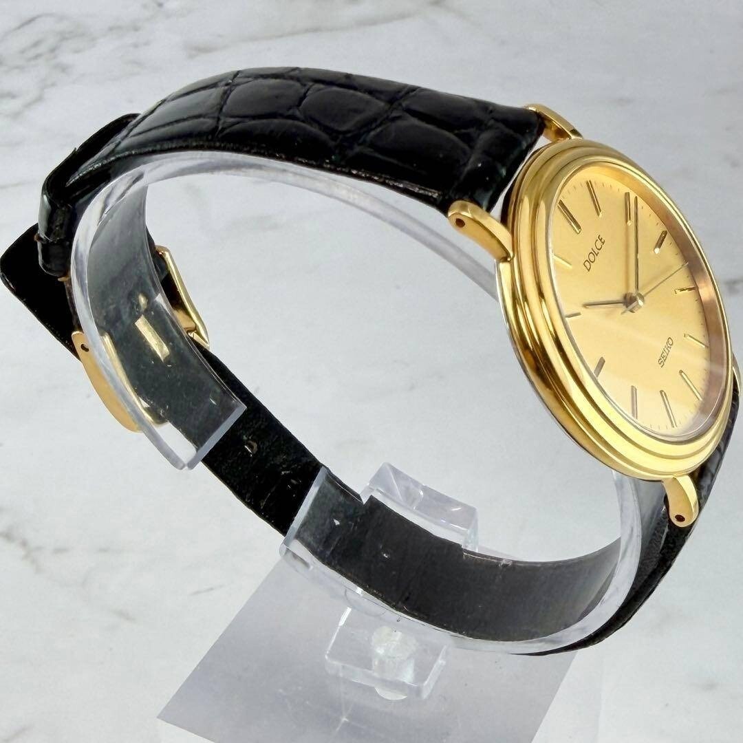 SEIKO Dolce Dress Watch Gold Vintage From Japan