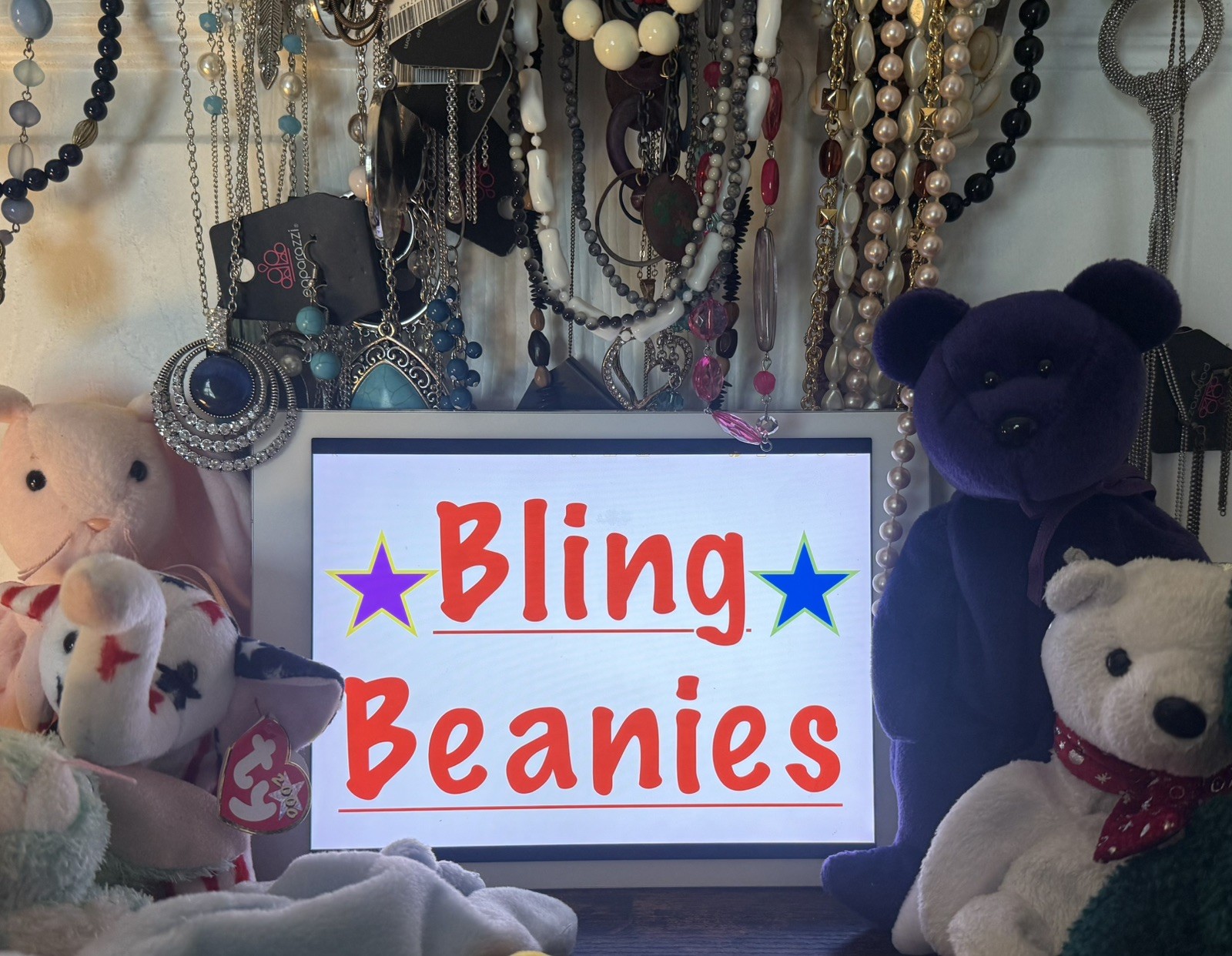 BLING BEANIES (Mystery Jewelry Jar) Free Shipping In US ALL Wearable New & Used