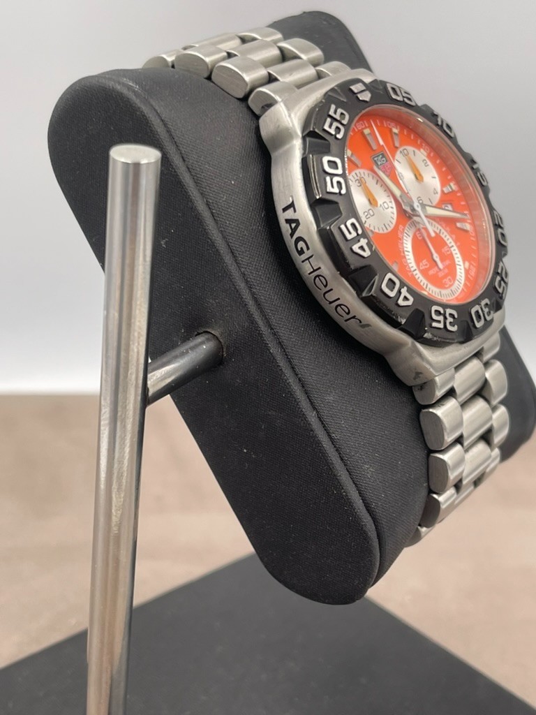 TAG Heuer Formula 1 Orange Men’s Watch CAH1113.BA0850 41mm Chronograph