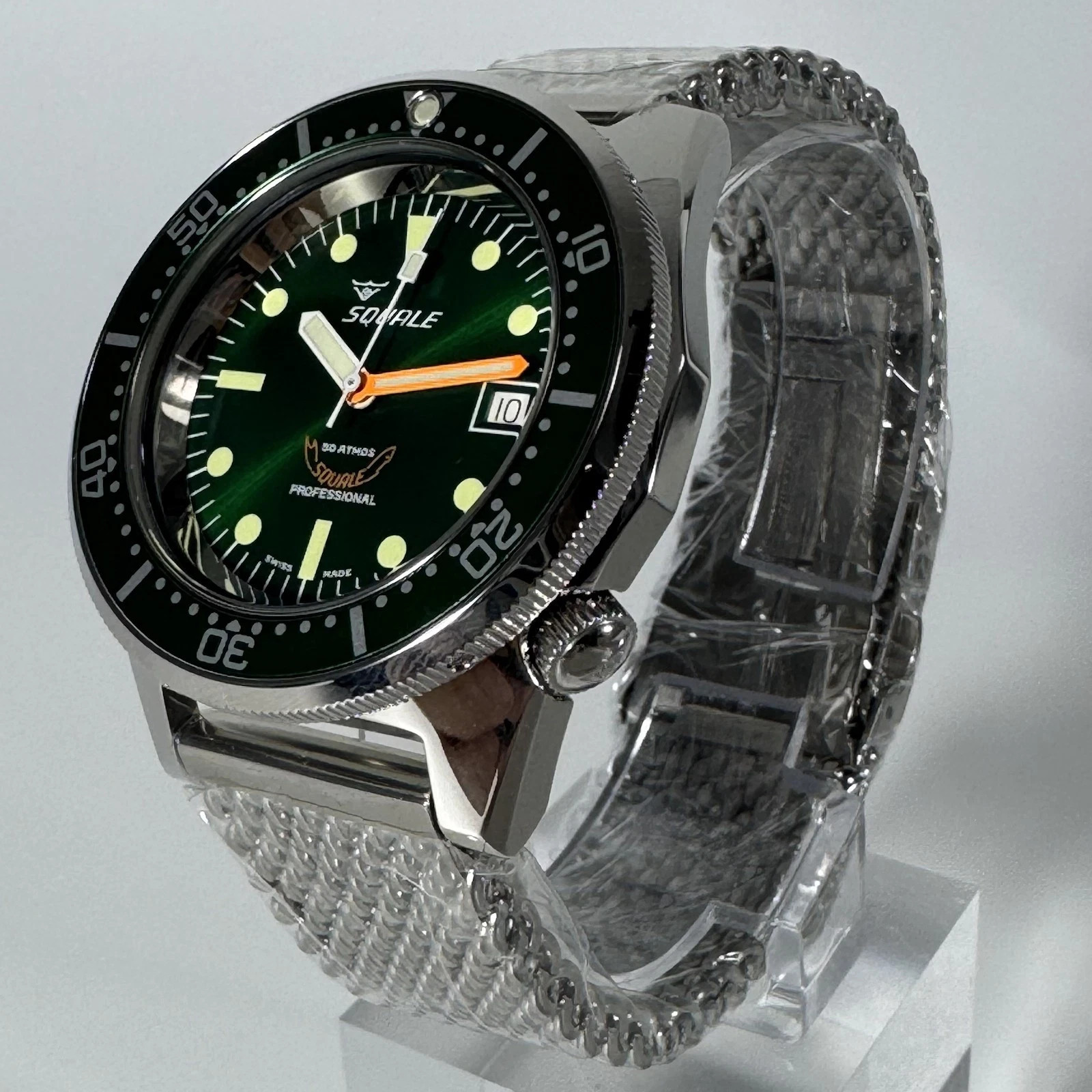 SQUALE 1521 Atmos Automatic Green Dial 500M HK Limited Edition Men’s Diver Watch