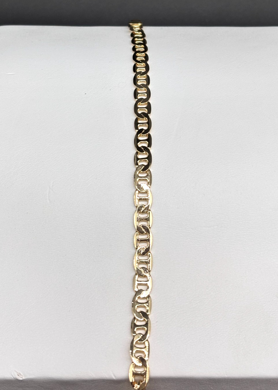 18 kt Yellow Gold Filled Gucci Link Bracelet 6mm 7.5″