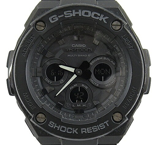G-Shock G-STEEL GST-W300G-1A1JF Solar Radio Ana-Digi Watch Used Black 55.9mm