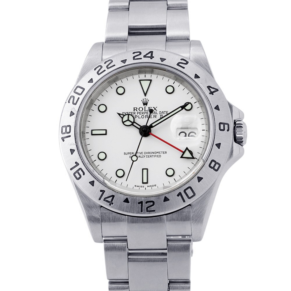 ROLEX Explorer II 40mm Stainless Steel White Dial 16570