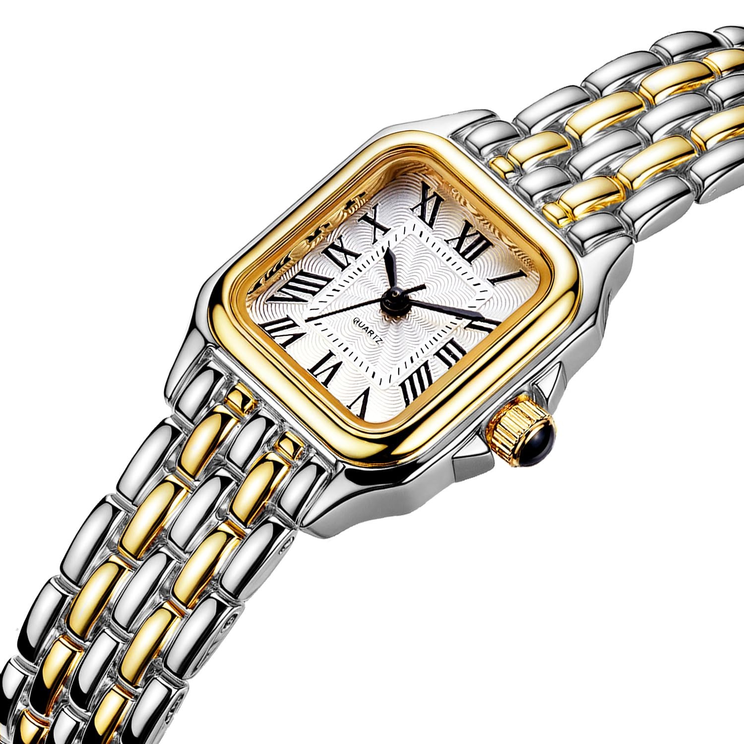 Women’s Watch, Vintage Square Classic Luxury Watch with Roman Numerals Quartz…