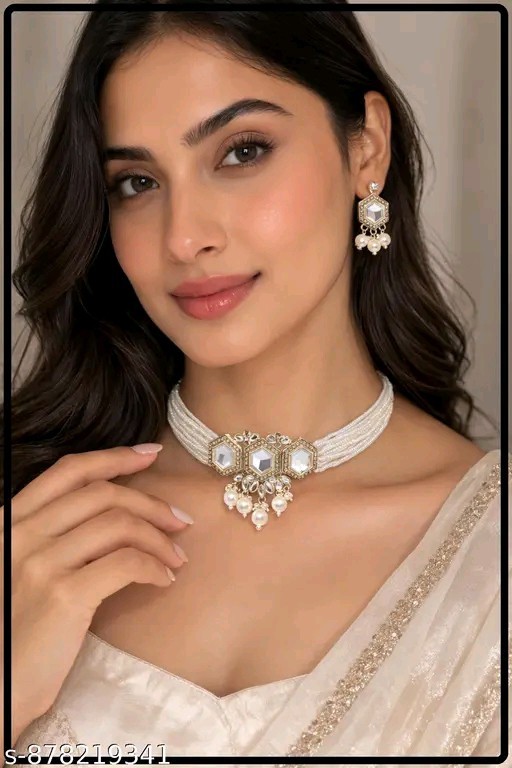 Indian Bollywood Designer Gold Plated Necklace Earring Jewellery Set