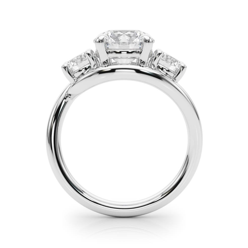Lab Grown Diamond VS F 2.00-4.00 Ct 3-Stone Round Engagement Ring 14K Solid Gold