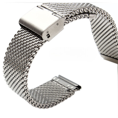 Premium 0.8 Line Stainless Steel Watch Strap Band Milanese Mesh16/18/20/22/24mm