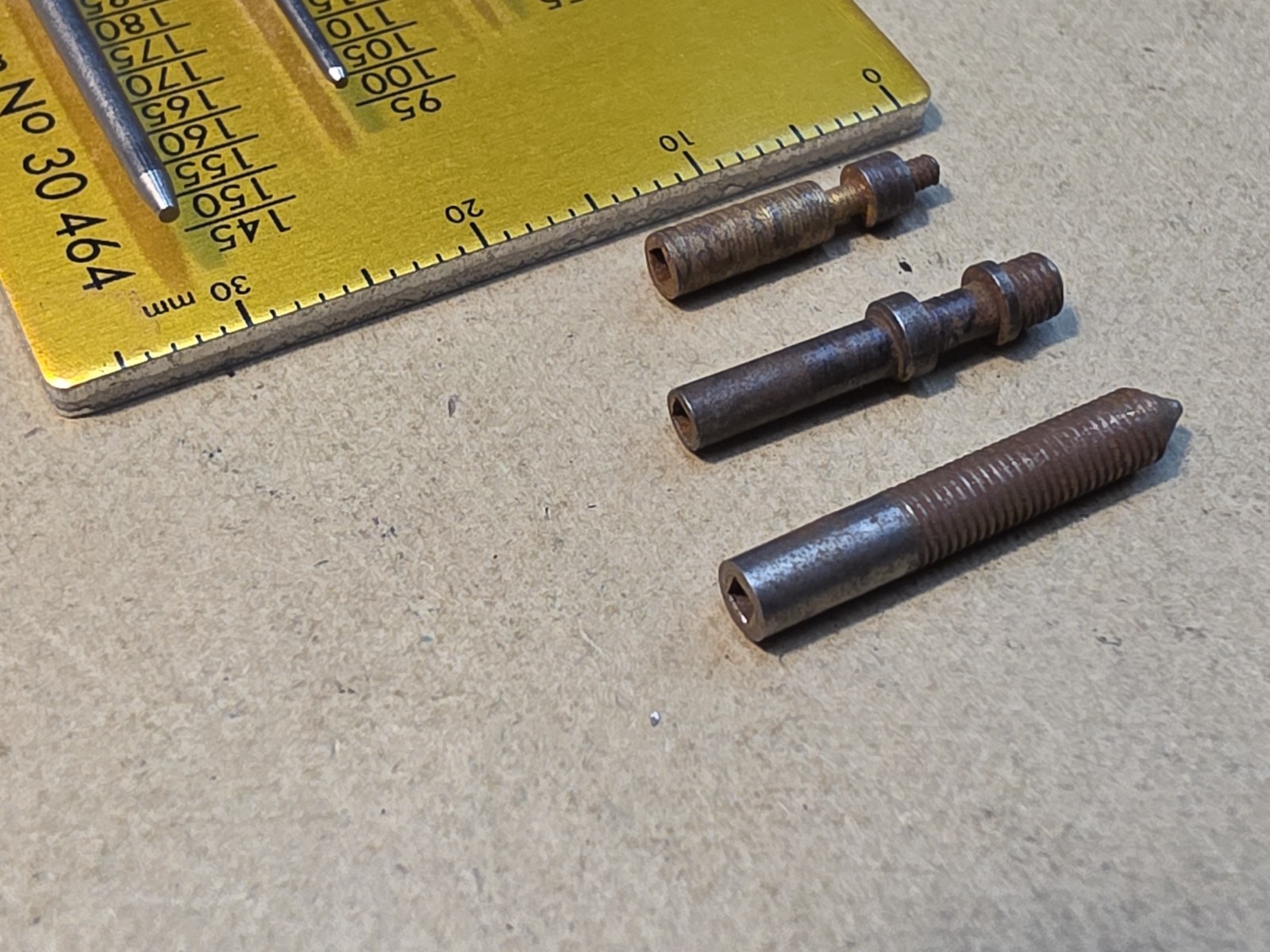 Lot Of 3 NOS American Pocket Watch Female Stems-All Fit 18s Squares