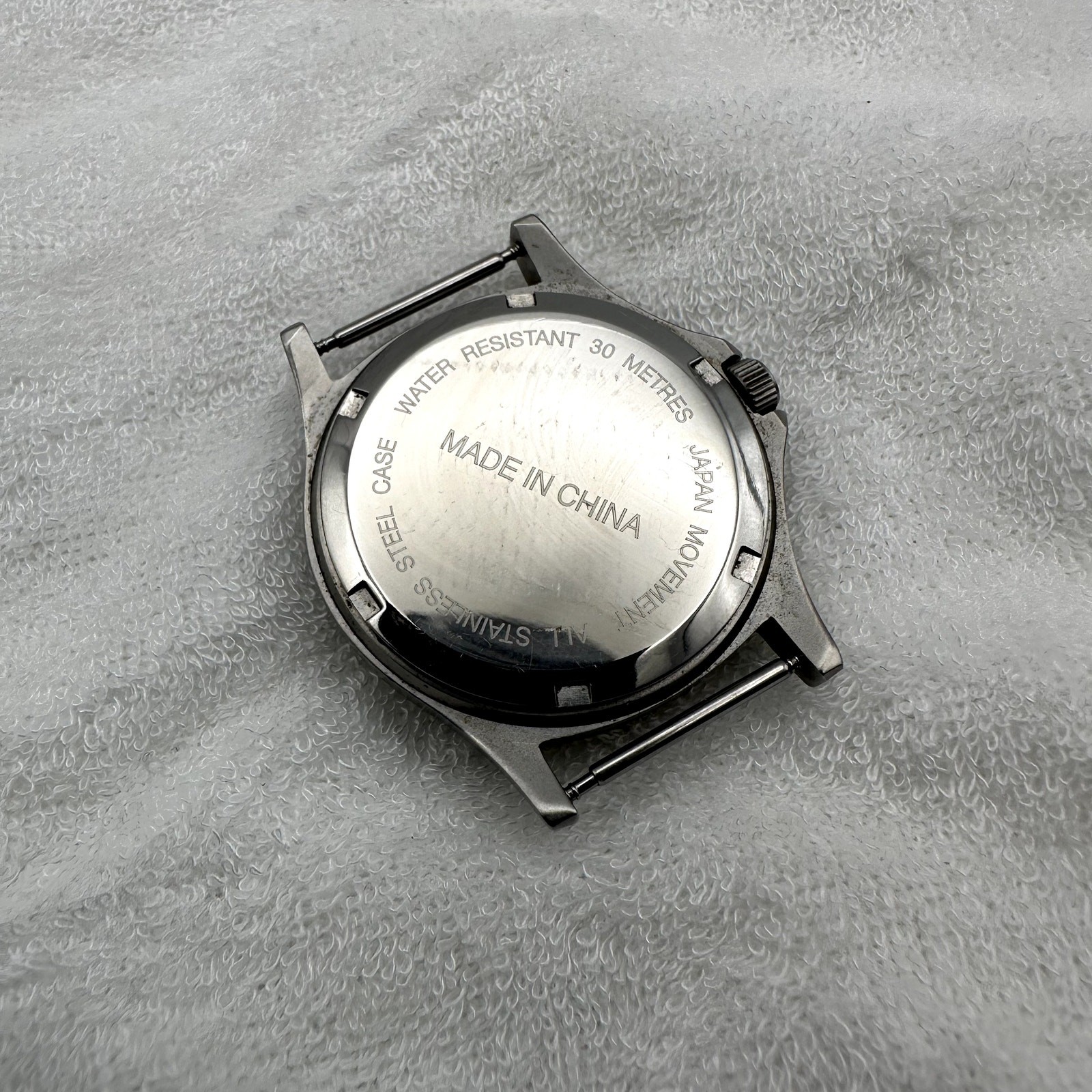 U.S. Guide Quartz Analog Watch Black Dial Olive Nylon Strap