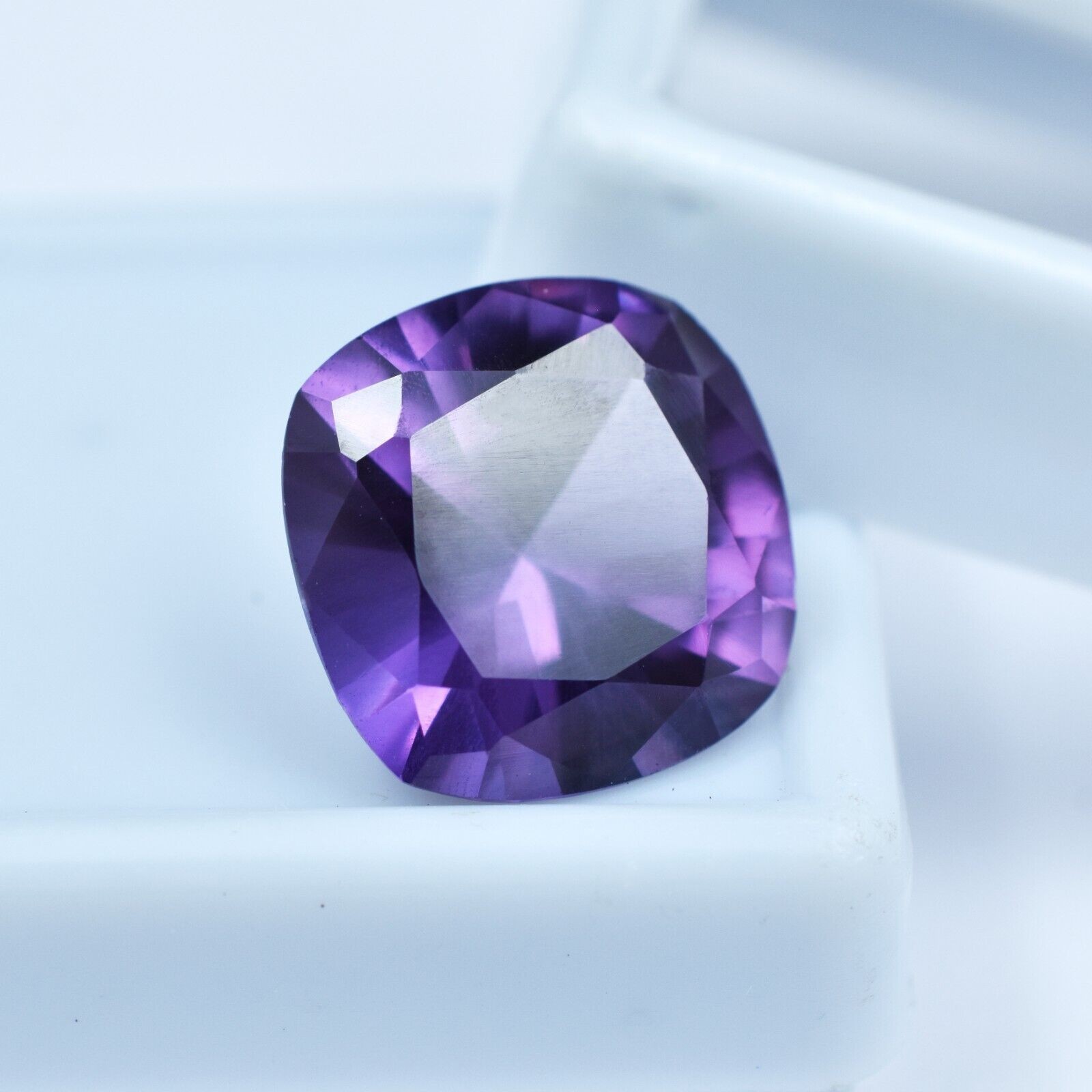 Purple Tanzanite Natural Square Cushion Cut 9.45 Ct CERTIFIED Loose Gemstone