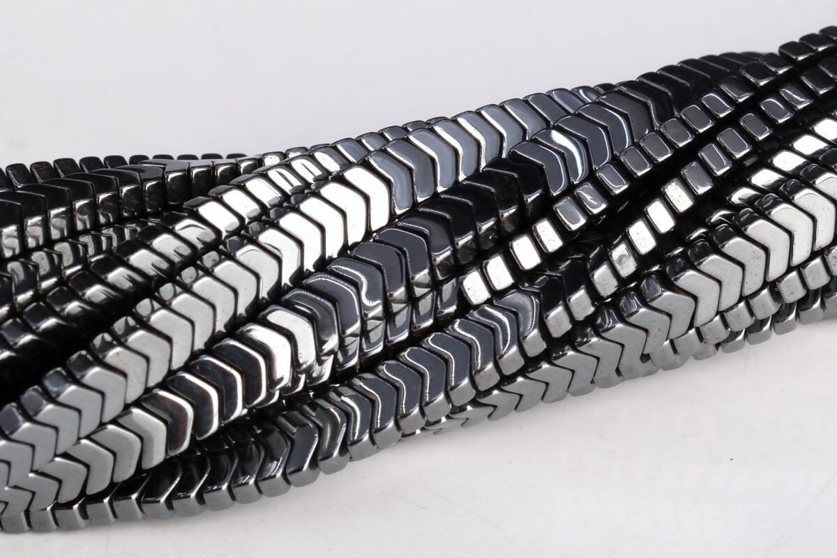 4x2MM Black Hematite Arrow Grade AAA Natural Gemstone Loose Beads 15.5″
